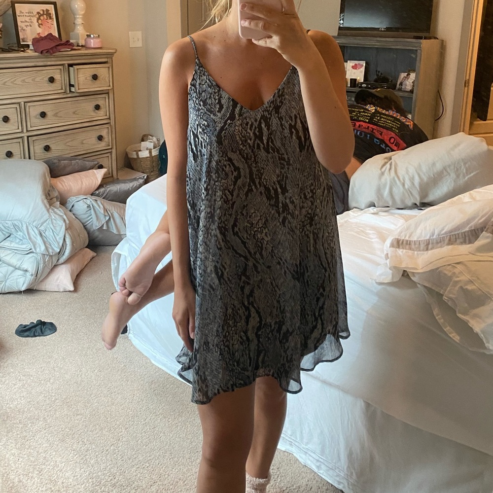 Snakeskin dress!